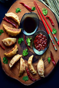 Pan Fried Chicken Dumplings