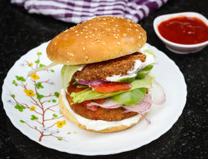 Double Chicken Burger Patty