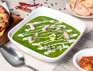 Khumb Palak ( Gluten Free ) - Serves 2