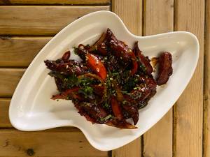 Chilly Chicken Sausage Stirfry