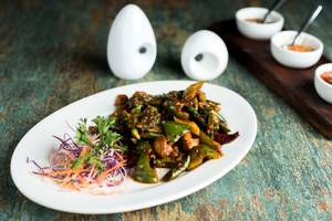 Stir Fried Asian Greens With Burnt Chilli
