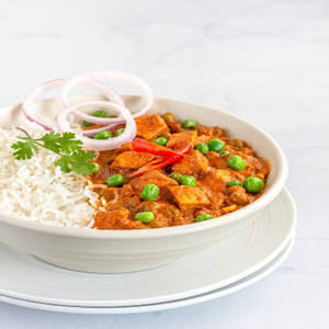 Mattar Paneer & Jeera Rice Plate