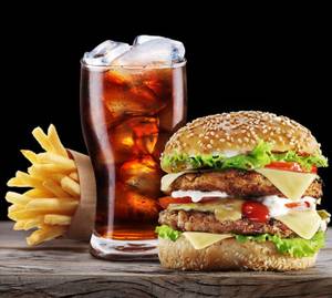 Double Patty Burger With 200 Ml Cold Drink
