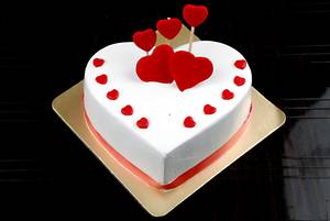 Valentine Chocolate Cake(eggless)