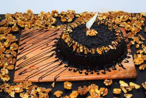 Eggless Choco  Nuts Cake