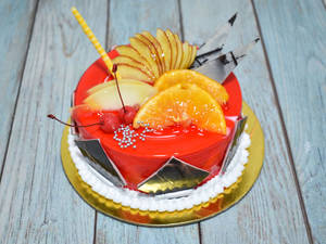 Eggless Fruit Punch Cake