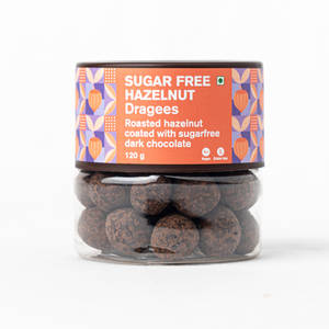 Hazelnut Dragees Jar (120gms) - Vegan, Gluten Free, Sugar Free