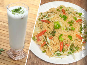 Veg Biriyani + Buttermilk