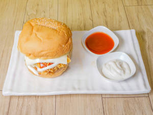Chicken Burger Cheese Burst