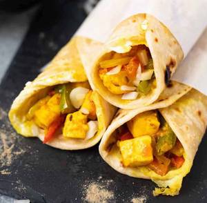 Double Egg Double Paneer Rolls