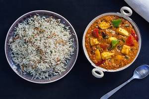 Kadhai Paneer + Rice Combo