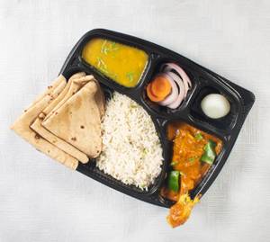 Chicken kadai deluxe thali