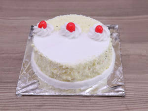 Eggless White Forest Cake
