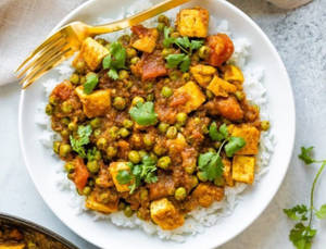 Matar Paneer Chawal
