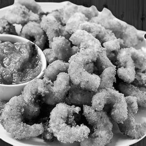 Prawn breaded fries