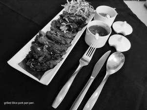 GRILLED SLICE PORK PERI PERI