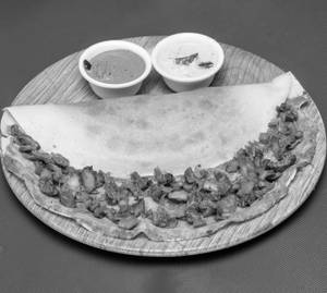 Mushroom Masala Dosa