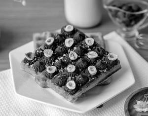 Dark Chocolate Ganache Waffle [1 pc]