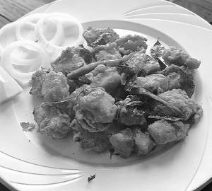 Chicken 65 side dish