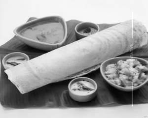 Butter onion dosa