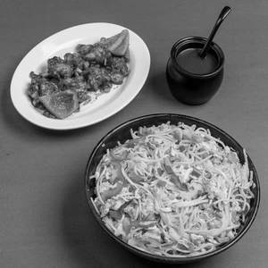 Egg Noodles + Chilly Chicken Dry (half)