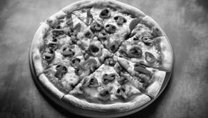 Mushroom chilli pizza