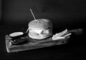 Forest paneer burger 