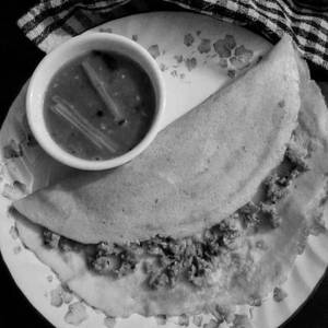 Cheese Egg Bhurji Dosa