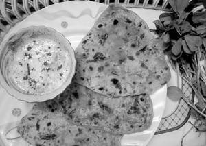 Spicy Methi Green Chilli Paratha