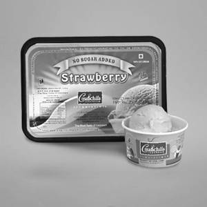 Sugar Less Strawberry Ice Cream (700 Ml) Tub