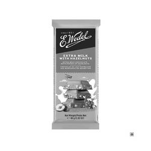 Wedel Extra Milk Chocolate With Hazelnuts Bar 80G