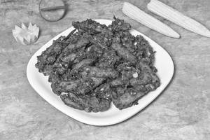 Baby Corn Garlic Pepper Fry