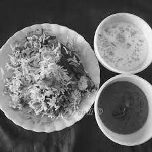 Chicken Briyani,Raita