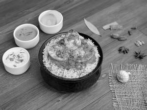 Egg Biryani With Raita