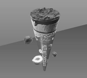 Hazelnut Dark Chocolate Bliss Ice Cream Cone [120 Ml]