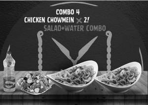 Chicken Chowmein 2 No +  Salad + Water 1 Ltr
