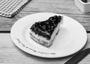 Eggless Blueberry Cheese Cake