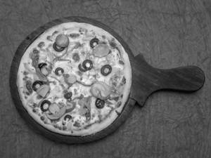 8 Mushroom Pizza 