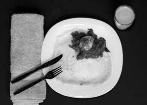 3 Appam And Egg Curry With Soft Drinks