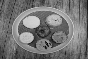 Idly (1 Pc) + Vada (1 Pc) + Pongal (1 Pc)