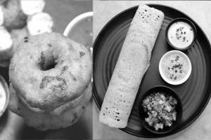 1 Masala Dosa & 1 Medu Vada