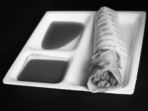 Shawarma chicken porotta roll