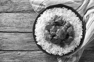 Rice +Mutton Curry