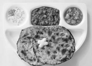 4 Mix Kulchas With Choley, Dal Makhni & Raita