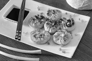 Corn Momos (pan Fried)