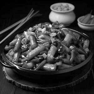 Baby Corn & Mushroom In Chilli Garlic Sauce