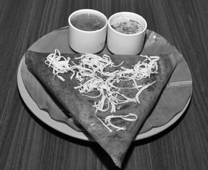 Garlic Roast Dosa With Cheese