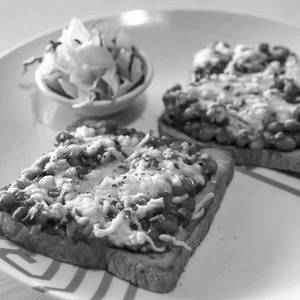Chilli Cheese Beans On Toast