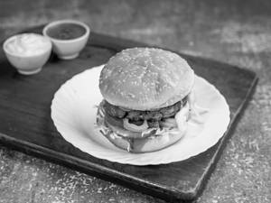 Chicken Schezwan Cheese Burger