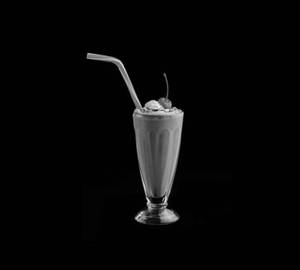 Chocolate Milkshake With Vanilla Ice Cream